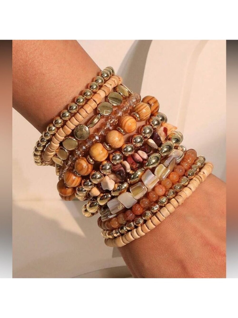 Bohemian Beaded Bracelet Set Q83